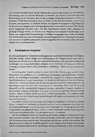 Vorschauseite 5: KI-basiertes Unterstützungstool für pflegende Erwerbstätige
