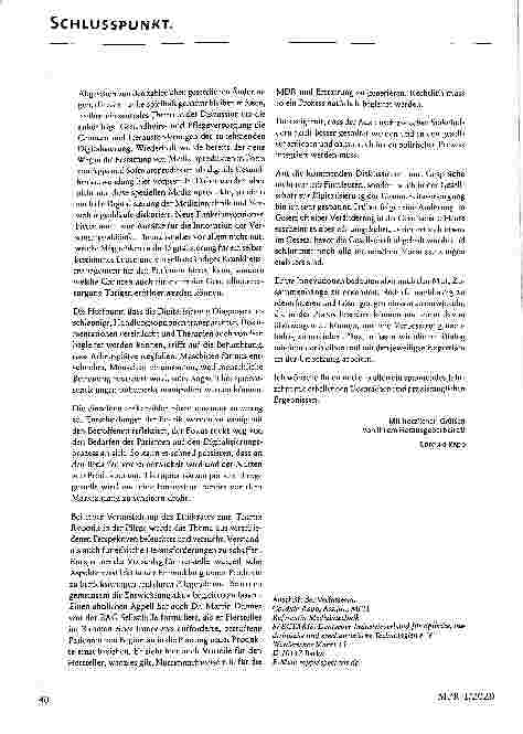 Vorschauseite 2: Bleiben wir im Gespräch.