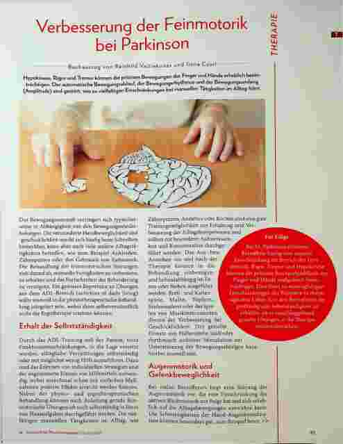 Vorschauseite 1: Verbesserung der Feinmotorik bei Parkinson
