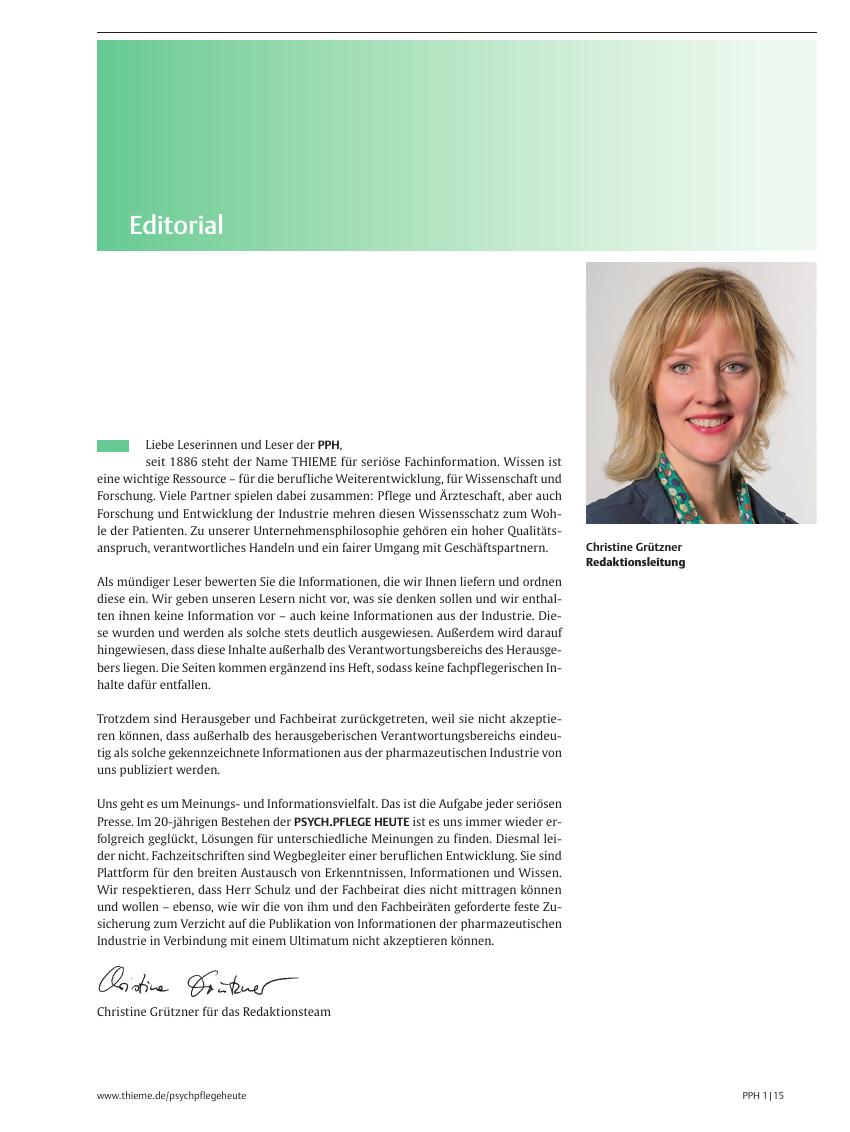 Vorschauseite 1: Editorial