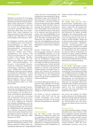 Vorschauseite 2: „Es ist eine Gratwanderung. .. “: Erfahrungen von Notfallpflegenden mit delira ten Patientinnen und Patienten. Eine qualitativ-explorative Studie