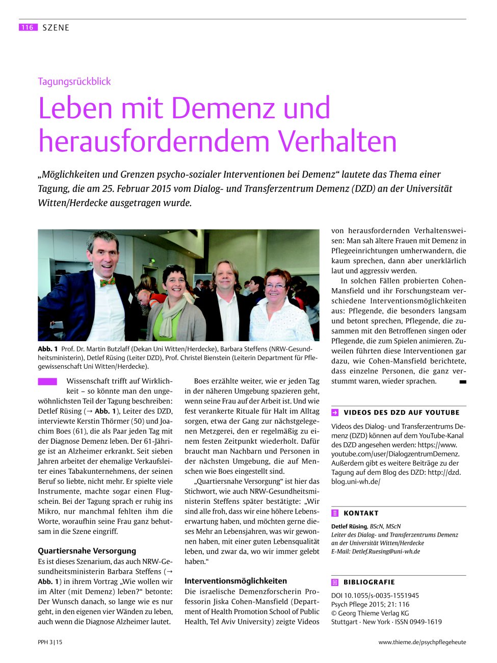 Vorschauseite 1: Leben mit Demenz und herausforderndem Verhalten