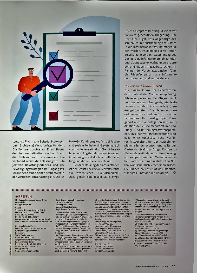 Vorschauseite 2: Prävention in der Tagespflege