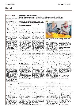 Vorschauseite 1: "Die Bewohner sind wacher und aktiver."