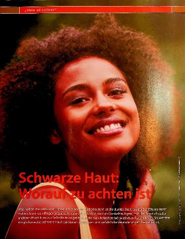 Vorschauseite 1: Schwarze Haut: Worau fzu achten ist