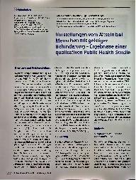 Vorschauseite 1: Vorstellungen vom Altsein bei Menschen mit geistiger Behinderung - Ergebnisse einer qualitativen Public-Health-Studie