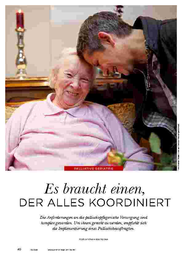 Vorschauseite 1: Es braucht einen, DER ALLES KOORDINIERT.