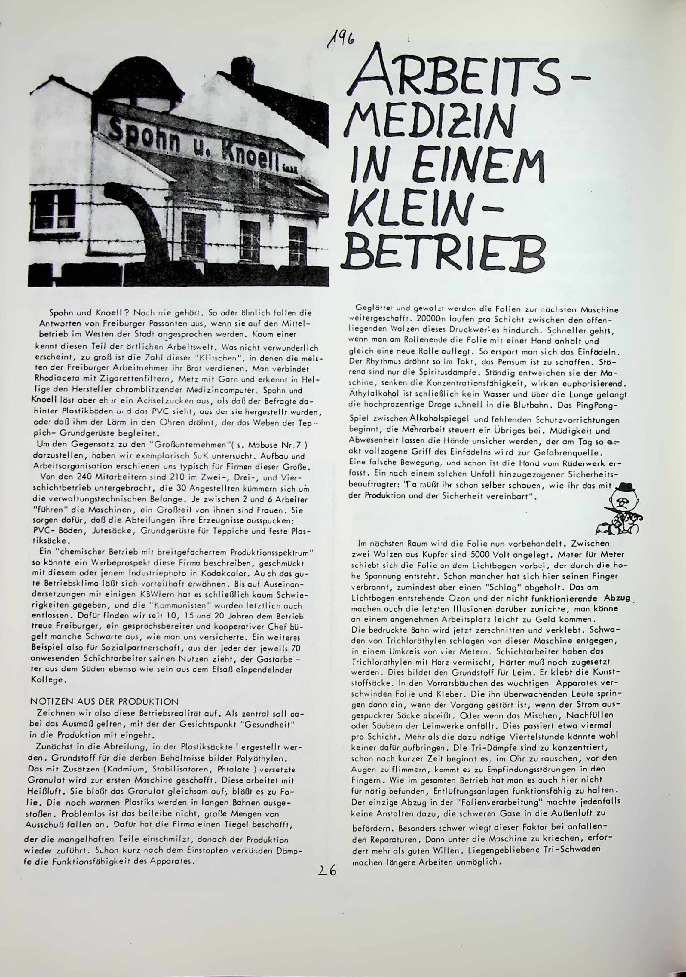 Vorschau: Arbeit in einem Kleinbetrieb