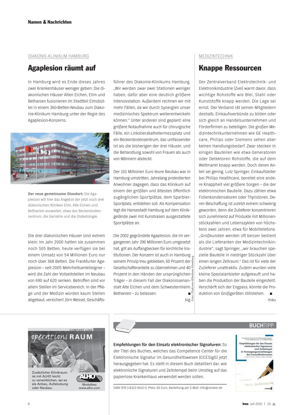 Vorschauseite 1: Knappe Ressourcen