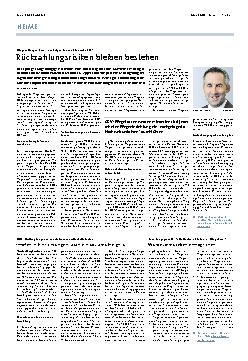Vorschauseite 1: Rückzahlungsrisiken bleiben bestehen.