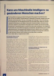 Vorschauseite 1: Kann uns Künstliche Intelligenz zu gesünderen Menschen machen?