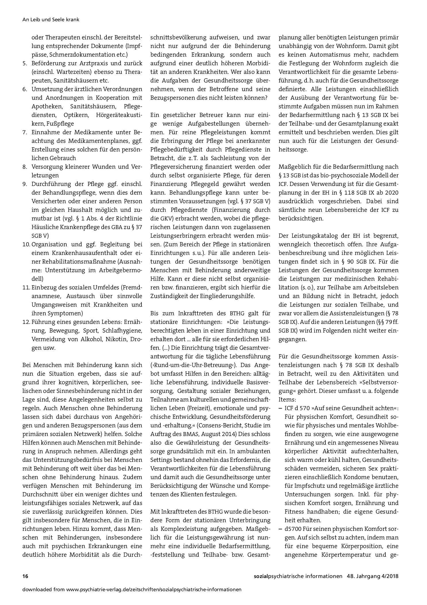 Vorschauseite 3: Ist die Sicherstellung der medizinischen Versorgung von Menschen mit Behinderungen eine Teilhabeleistung?