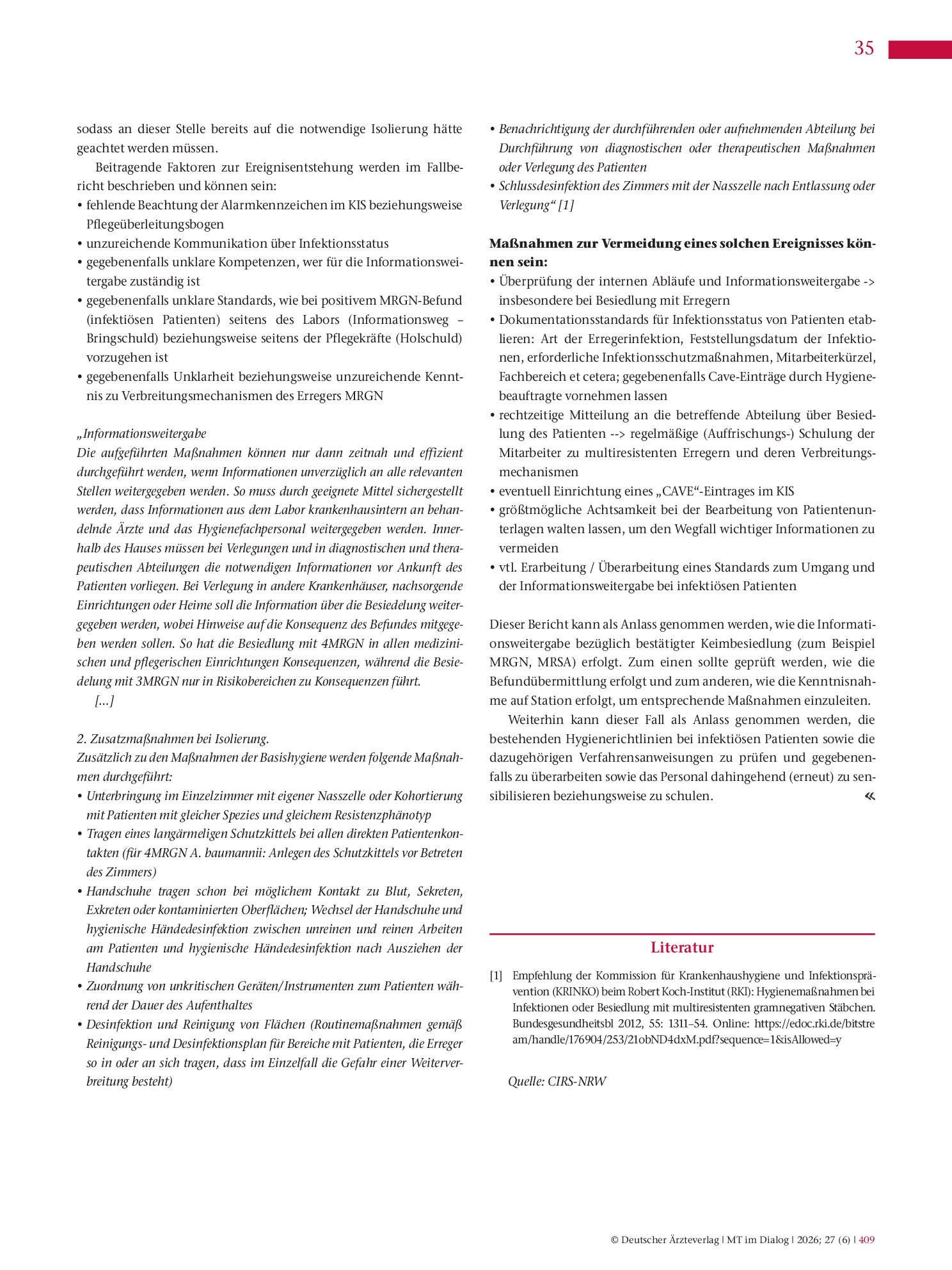 Vorschauseite 2: Einhaltung der Hygienemaßnahmen