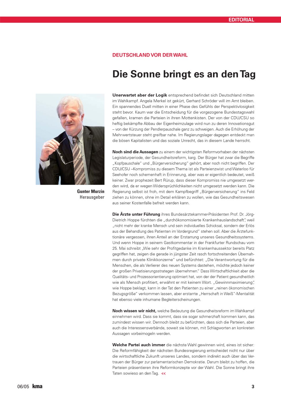 Vorschauseite 1: Die Sonne bringt es an den Tag