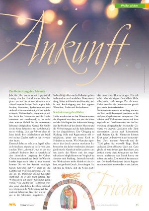 Vorschauseite 2: Zurück zum tiefen Sinn der Adventsund Weihnachtszeit Kraft schöpfen und Ruhe finden