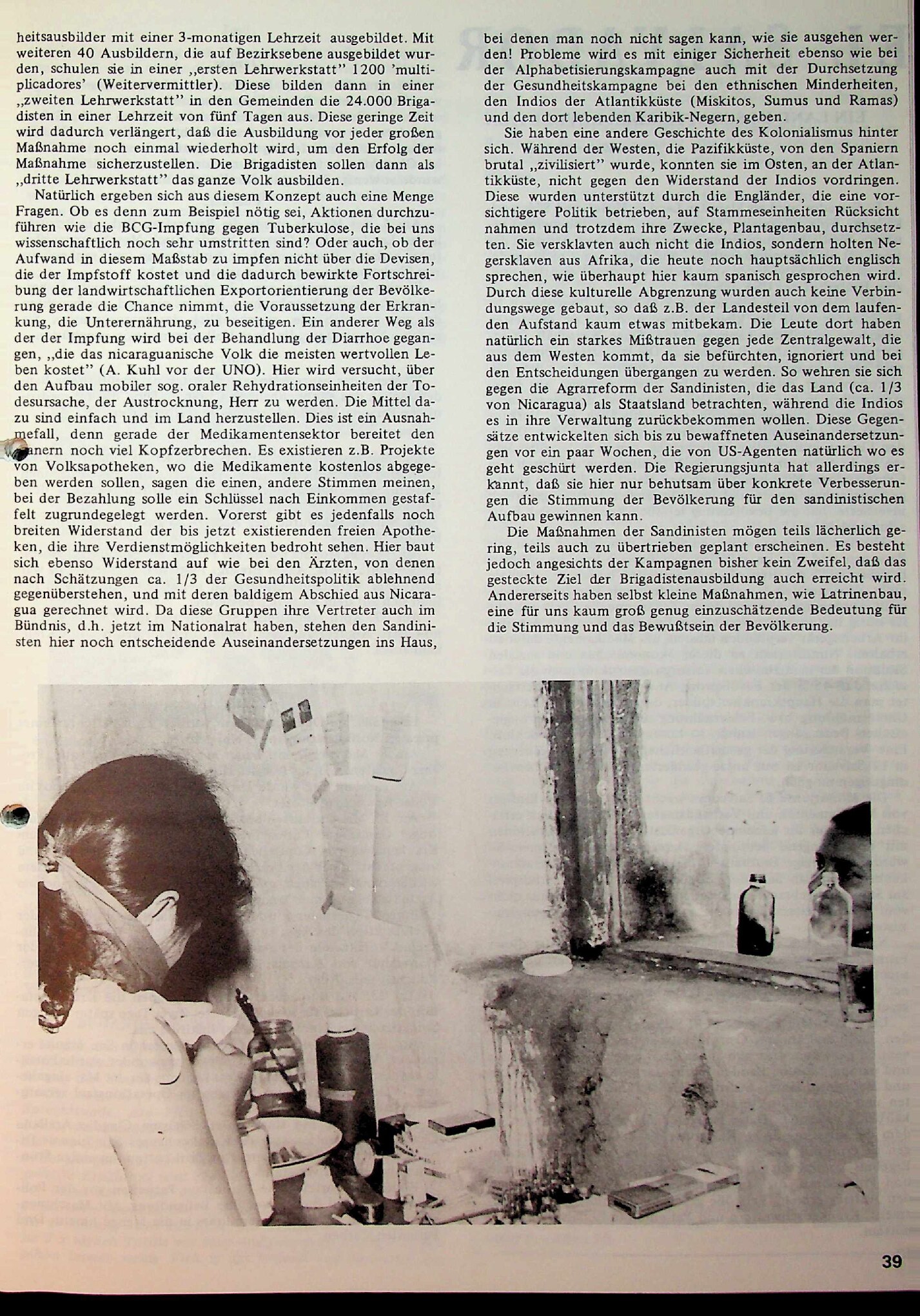Vorschauseite 4: Das Gesundheitswesen des neuen Nicaragua