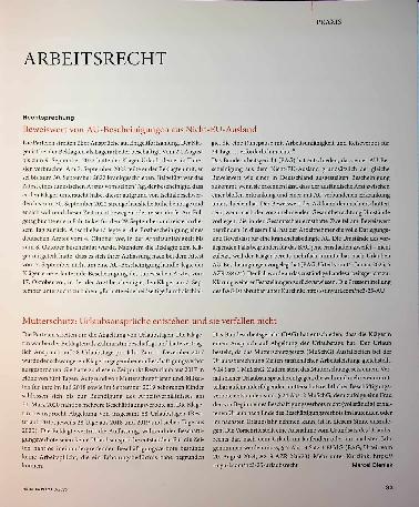 Vorschauseite 1: Arbeitsrecht
