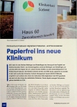 Vorschauseite 1: Klinikverbund Südwest digitalisiert Patientenund Personalakten papierfrei ins neue Klinikum.