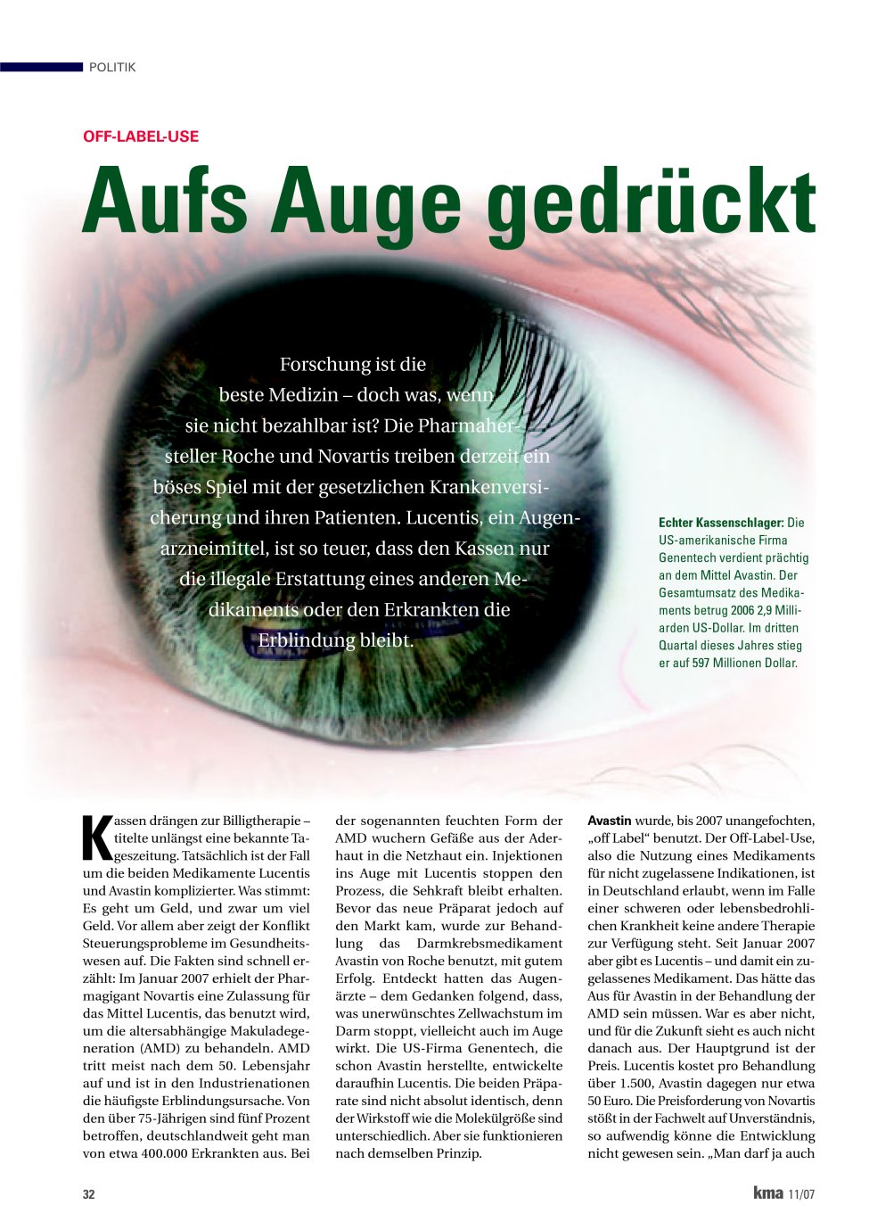Vorschauseite 1: Aufs Auge gedrückt