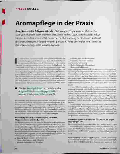 Vorschauseite 1: Aromapflege in der Praxis