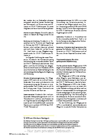 Vorschauseite 3: "Change Agents" für eine bessere Pflegepraxis