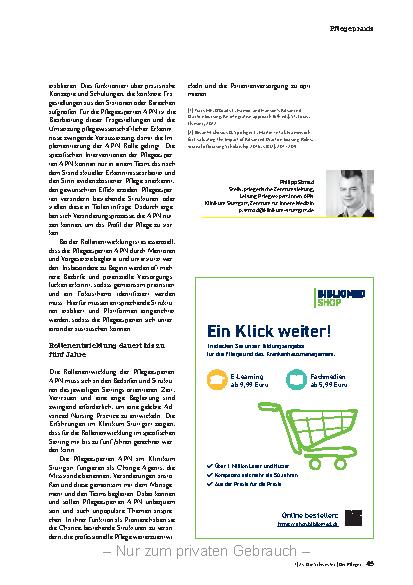 Vorschauseite 4: "Change Agents" für eine bessere Pflegepraxis