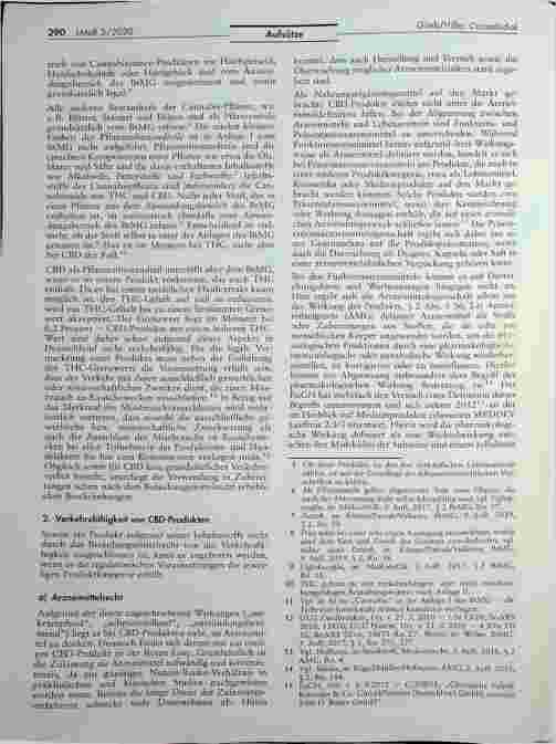 Vorschauseite 2: Rechtliche Einordnung und Verkehrsfähigkeit von Cannabidiol