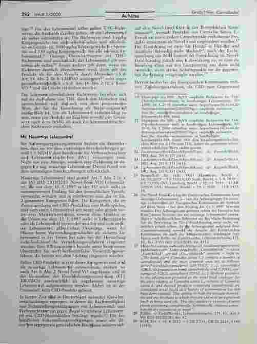 Vorschauseite 4: Rechtliche Einordnung und Verkehrsfähigkeit von Cannabidiol
