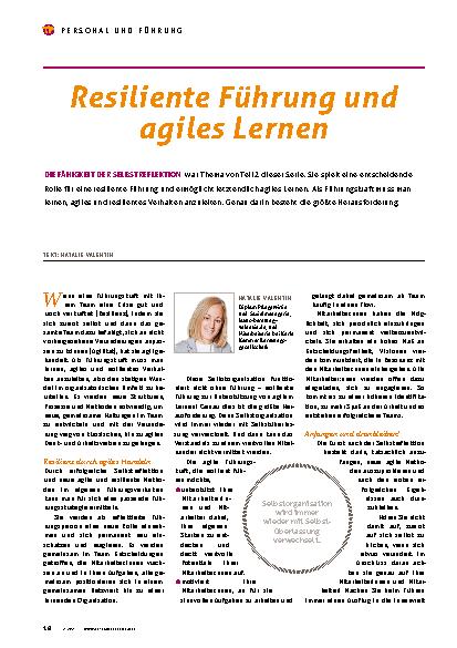 Vorschauseite 1: Resiliente Führung und agiles Lernen