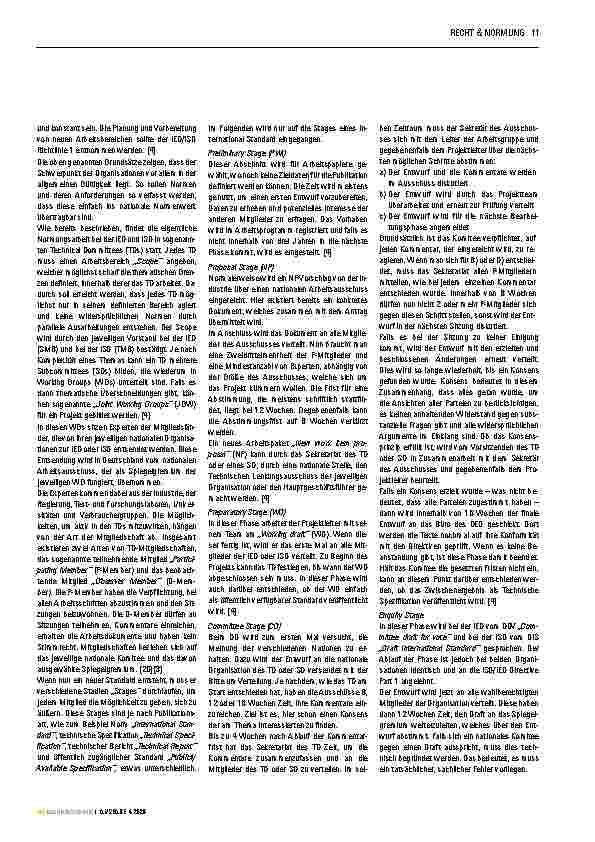 Vorschauseite 5: Nationale und internationale Normung in der Radiologie