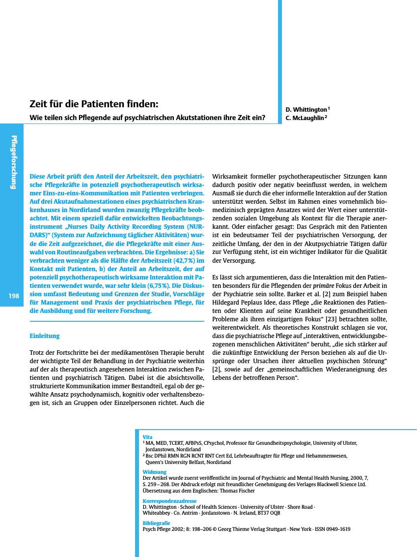 Vorschauseite 1: Zeit für die Patienten finden: