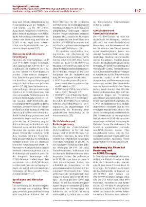 Vorschauseite 3: Beatmungstherapie und ECMO: Wie klug und achtsam handeln wir?