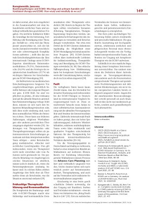 Vorschauseite 5: Beatmungstherapie und ECMO: Wie klug und achtsam handeln wir?