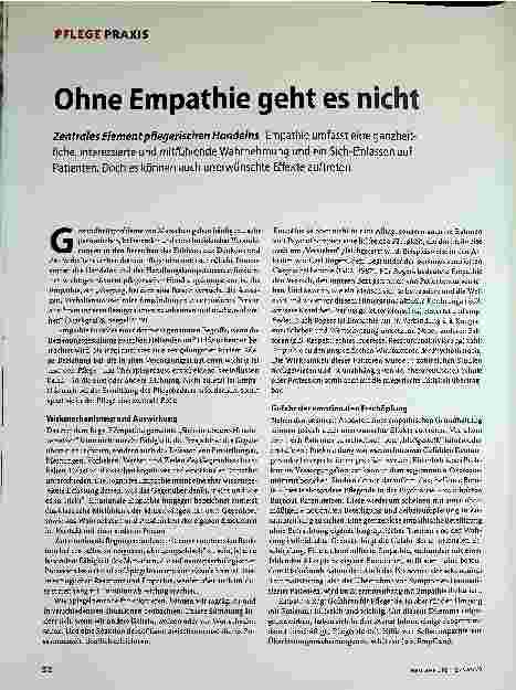 Vorschauseite 1: Ohne Empathie geht es nicht.