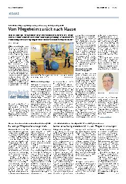 Vorschauseite 1: Vom Pflegeheim zurück nach Hause