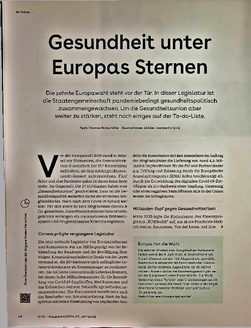 Vorschauseite 1: Gesundheit unter Europas Sternen