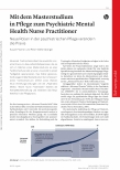 Vorschauseite 1: Mit dem Masterstudium in Pflege zum Psychiatric Mental Health Nurse Practitioner. Neue Rollen in der psychiatrischen Pflege verändern die Praxis.