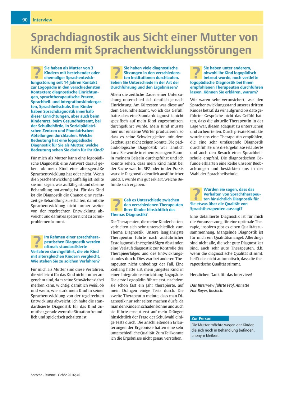 Vorschauseite 1: Sprachdiagnostik aus Sicht einer Mutter von Kindern mit Sprachentwicklungsstörungen