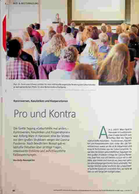 Vorschauseite 1: Kontroversen, Kasuistiken und Kooperationen Pro und Kontra