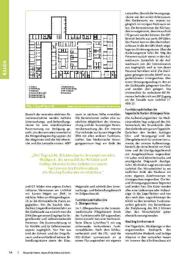 Vorschauseite 3: Licht, Blickbezüge und der menschliche Maßstab Erweiterung und Sanierung der Klinik Münchberg in drei Bauabschnitten