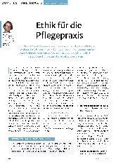 Vorschauseite 1: Ethik für die Pflegepraxis