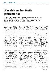 Vorschauseite 1: Was sich an den MUGs geändert hat