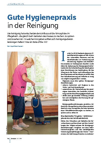 Vorschauseite 1: Gute Hygienepraxis in der Reinigung