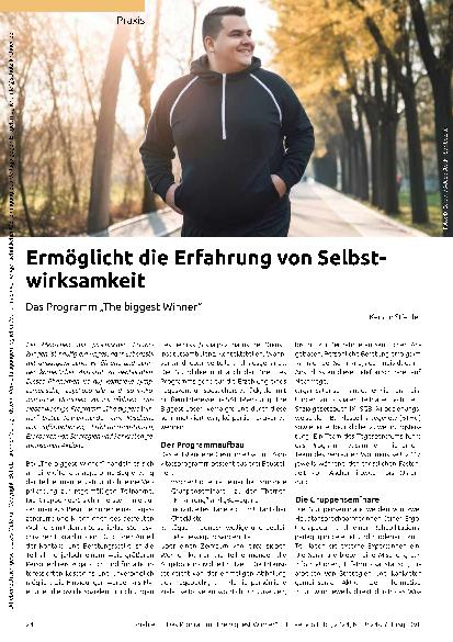Vorschauseite 1: Ermöglicht die Erfahrung von Selbstwirksamkeit