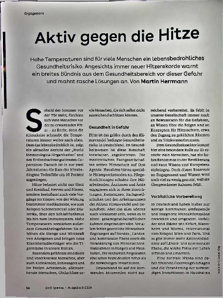 Vorschauseite 1: Aktiv gegen die Hitze