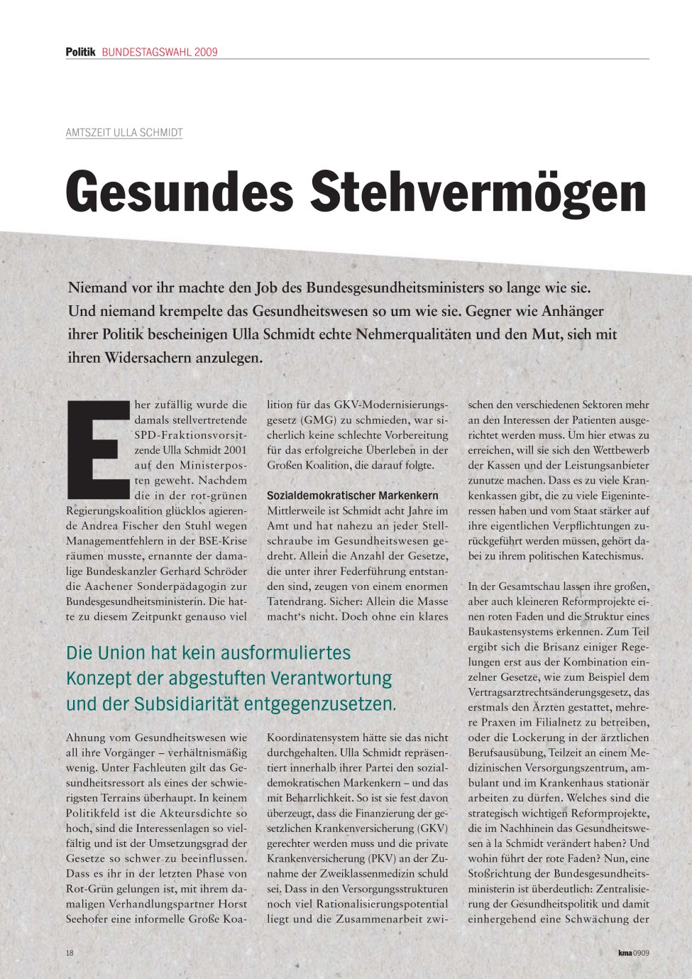 Vorschauseite 1: Gesundes Stehvermögen
