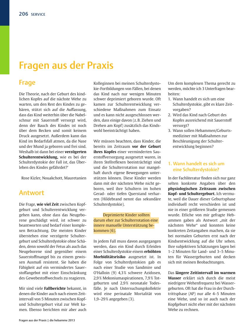 Vorschauseite 1: Fragen aus der Praxis
