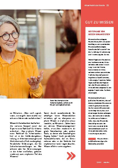 Vorschauseite 2: Geteiltes Wissen ist doppeltes Wissen