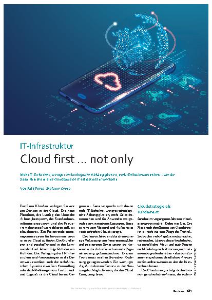 Vorschauseite 1: IT-Infrastruktur Cloud first … not only