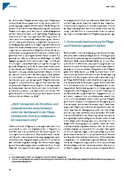 Vorschauseite 4: Wege aus der Krise der Pflegeversicherung: Kommunale Verantwortung stärken